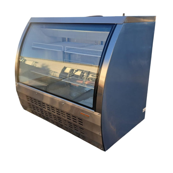 New Air NDC-018-CG Refrigerated Curved Glass Deli Case - 48 Inch