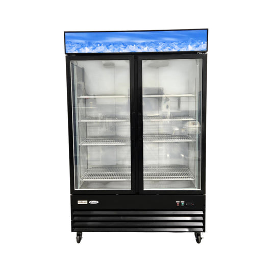 CoolSteel CS-GDF53 Freezer - 2 Glass Door - 53 in