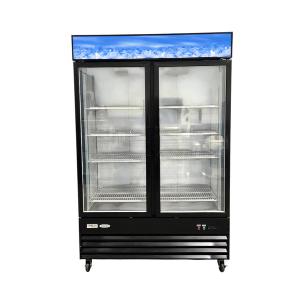 CoolSteel CS-GDF53 Freezer - 2 Glass Door - 53 in