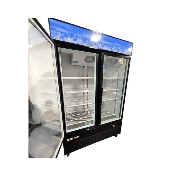CoolSteel CS-GDF53 Freezer - 2 Glass Door - 53 in