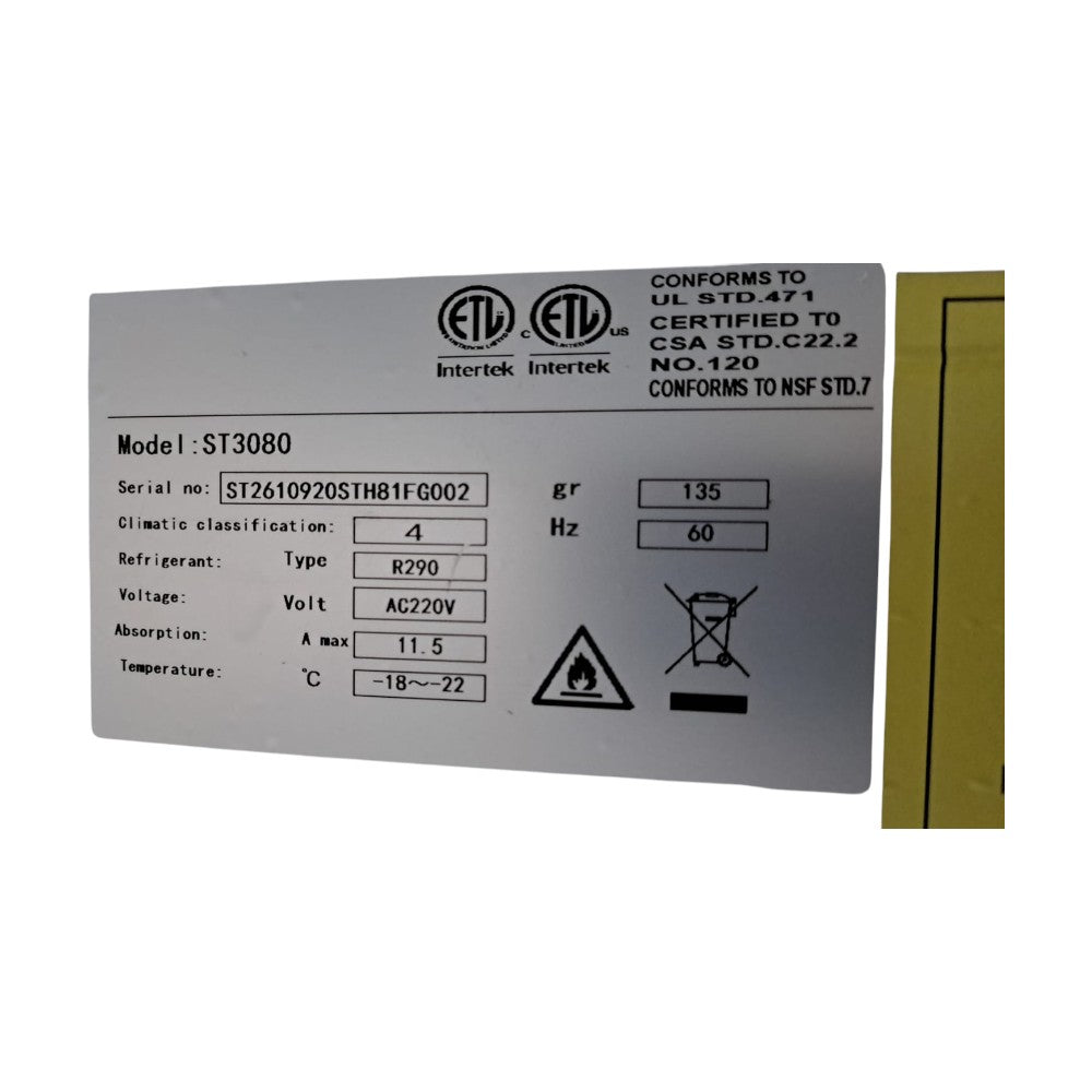 Chef ST3080 Freezer - 3 Door