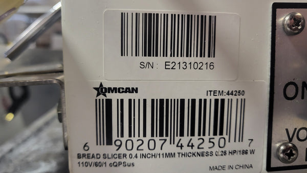 Omcan 44250 Bread Slicer