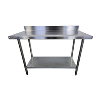 Omcan 22081 Work Table 24x48 With Backsplash