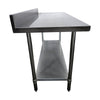 Omcan 22081 Work Table 24x48 With Backsplash