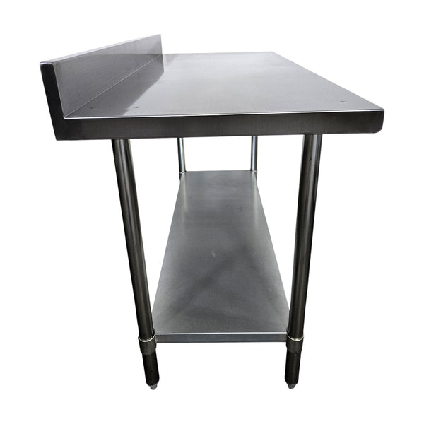 Omcan 22081 Work Table 24x48 With Backsplash