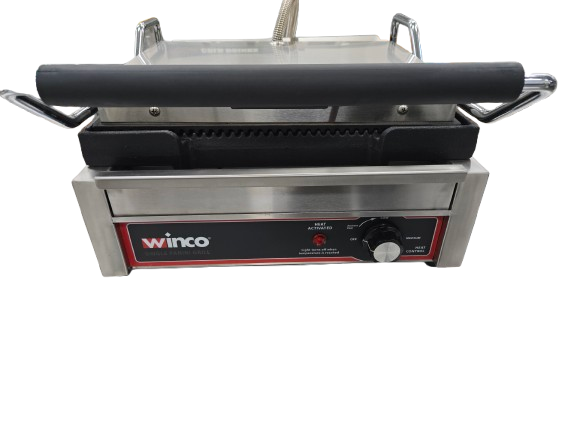 Winco EPG-1C Ribbed Panini Grill