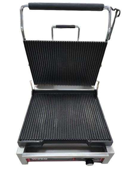 Winco EPG-1C Ribbed Panini Grill