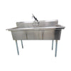 Nella 22114 Three Compartment Sink with Pre Rinse Faucet