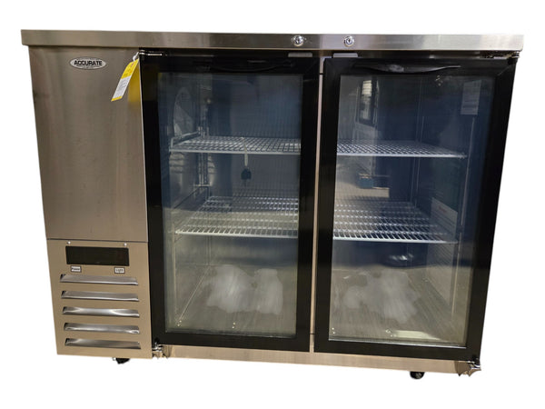 Atosa SBB48GGR Back Bar Cooler - 2 Glass Door - 48 Inch