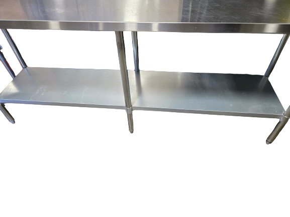 Omcan 44341 24 x 84 All Stainless Steel Table With 4 Backsplash