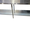 Omcan 44341 24 x 84 All Stainless Steel Table With 4 Backsplash