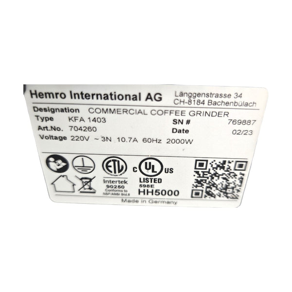 Ditting KFA1403 Coffee Grinder