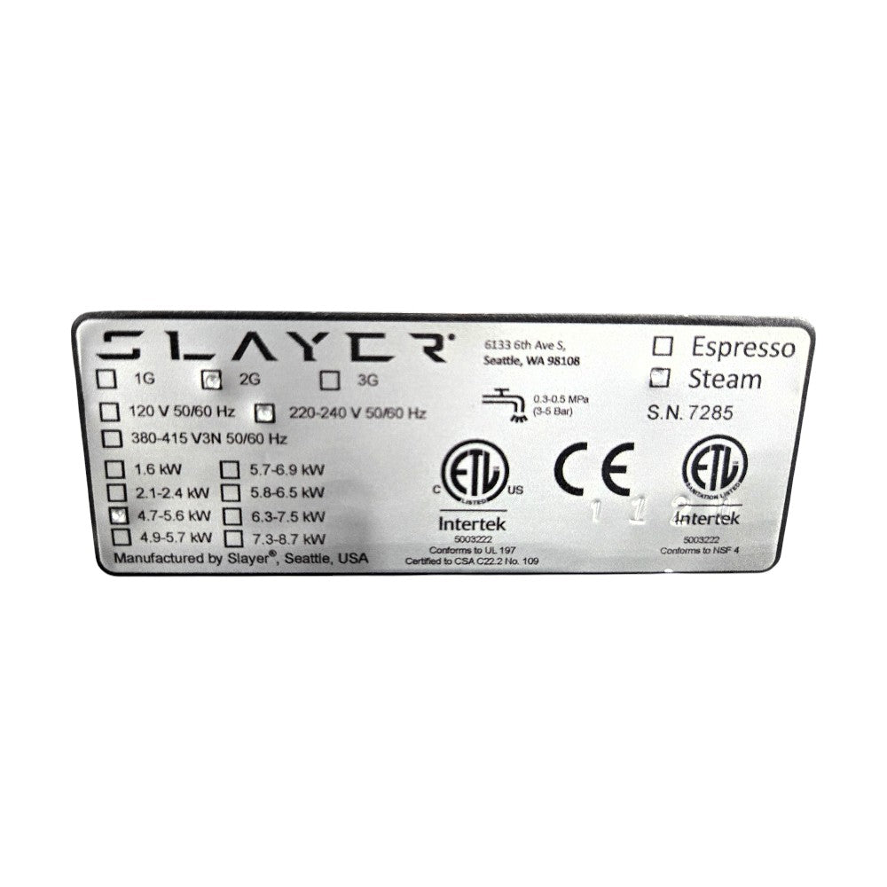 Slayer EP2 2 Group Espresso Machine