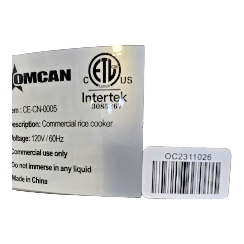 Omcan 39454 Rice Cooker - 60 Cup