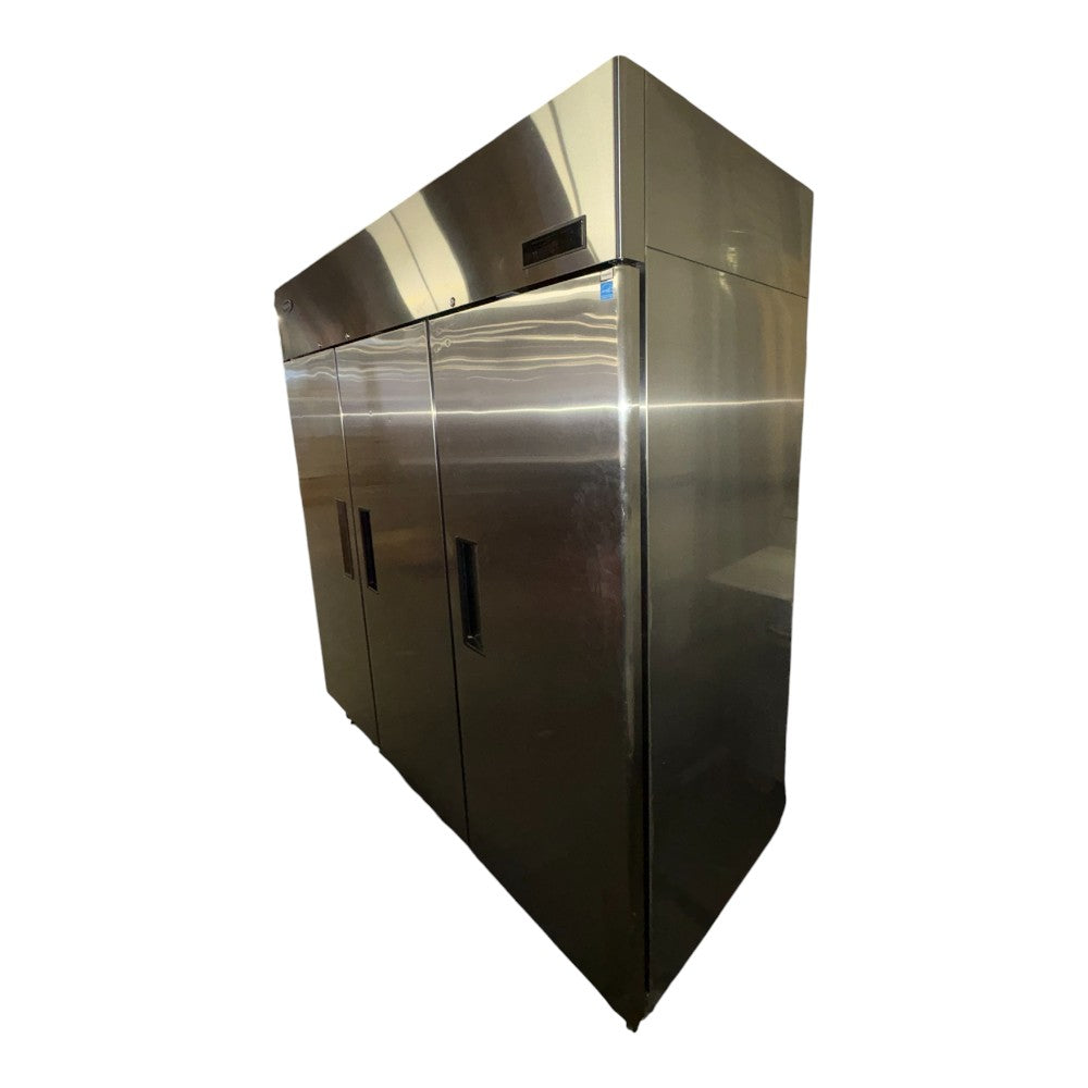 Atosa MBF8006GR Upright Refrigerator - 3 Solid Doors