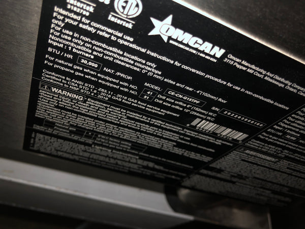 Omcan Countertop CE-CN-G15TPF Gas Griddle