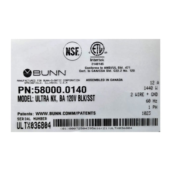 Bunn Ultra NX Frozen Drink Machine - 2 Flavour