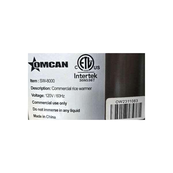 Omcan SW-8000 96 Cup Rice Warmer