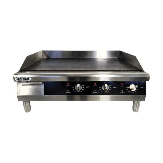 Omcan 43214 Electric Countertop Griddle - 30 Inch