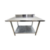 Omcan 22088 - Stainless Steel Work Table - 4 Inch Backsplash - 30 Inch x 48 Inch