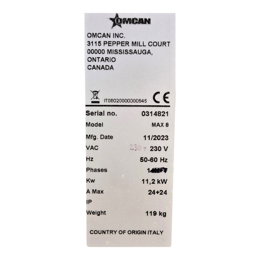 Omcan Max 8 Pizza Oven