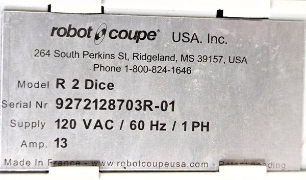 Robot Coupe R2DICE Food Processor