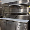 Ikon KSP72 Sandwich/Salad Prep Table with overhead shelf