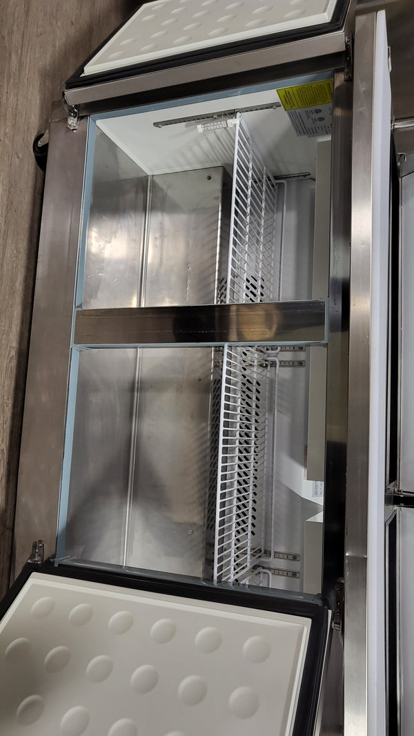 Ikon KSP72 Sandwich/Salad Prep Table with overhead shelf