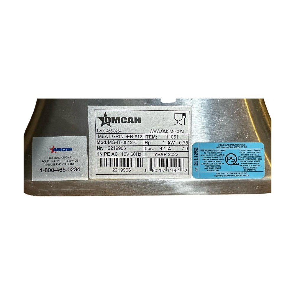 Omcan MG-IT-0012-C Meat Grinder