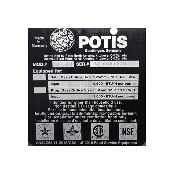 Potis NA-GD4 Kebab Shawarma Grill