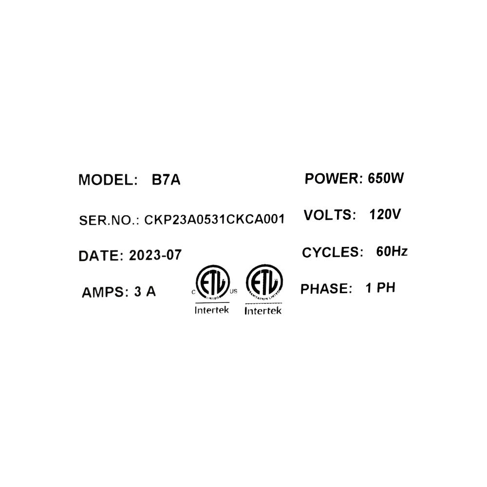 Turbo Range B7A Planetary Mixer