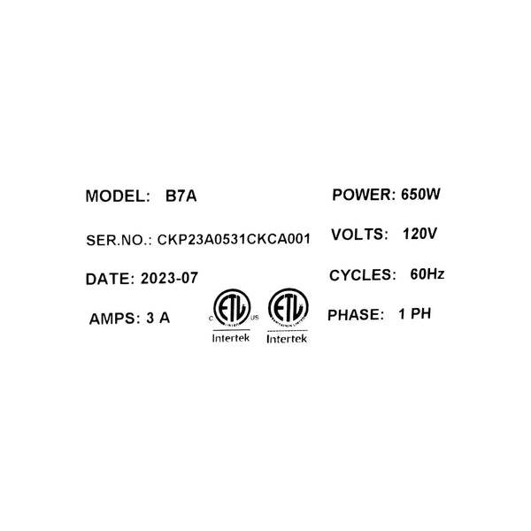 Turbo Range B7A Planetary Mixer