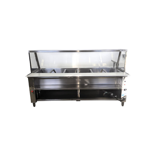 Turbo-Range WF-2250-6P Electric Hot Table - 6 Wells and Glass