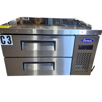 Atosa MGF8448GR Refrigerated Chef Base -  2 Drawer - 36 Inch