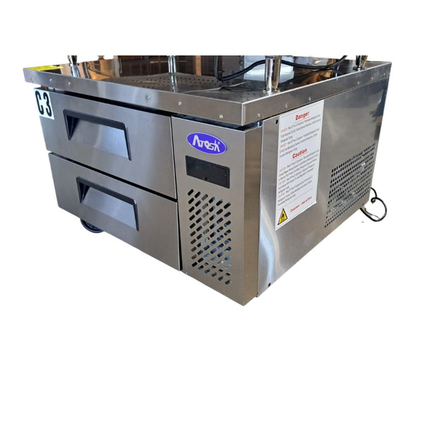Atosa MGF8448GR Refrigerated Chef Base -  2 Drawer - 36 Inch