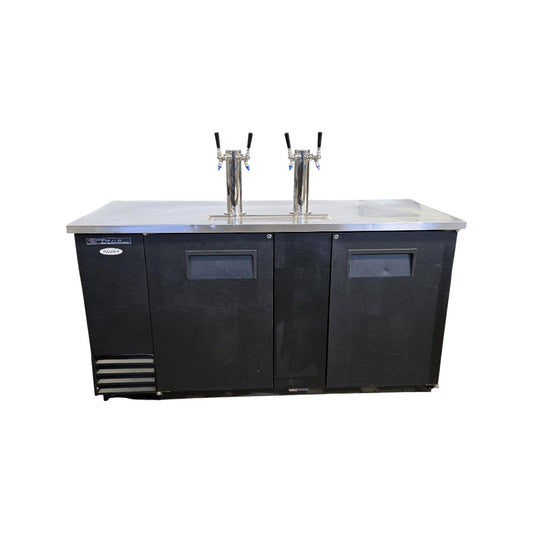 TRUE TDD-3 Keg Beer Dispensing Cooler - 2 Door - 69 Inch