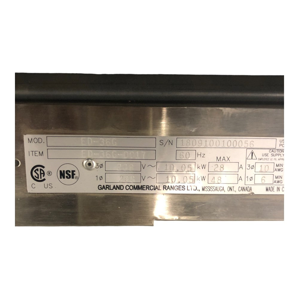 Garland ED-36G Countertop Electric Griddle