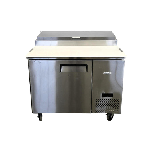 Atosa MPF8201GR Refrigerated Pizza Prep Table - 1 Solid Door - 44 Inch