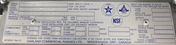 Garland GTBG24-AR24 Countertop Charbroiler - Natural Gas