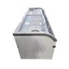 Coolasonic XS-700YX Curved Glass Top Display Ice Cream Freezer - 79 Inch
