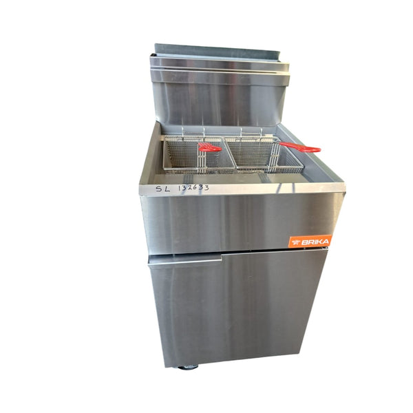 Brika BFR-70-NG Fryer - 70 lb -  Natural Gas
