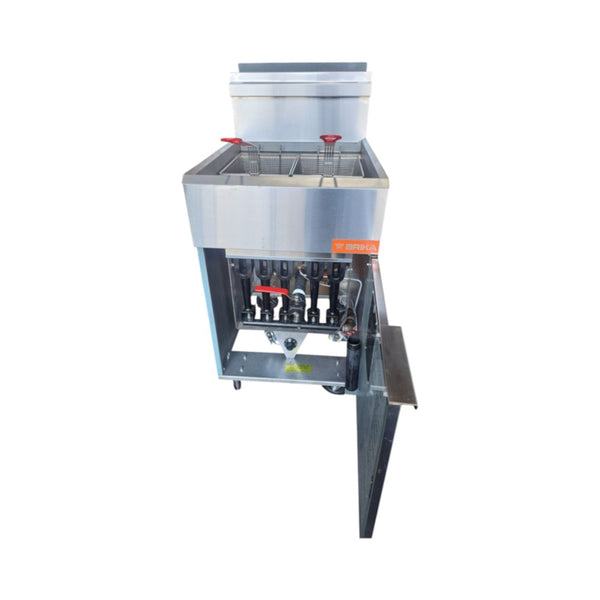 Brika BFR-70-NG Fryer - 70 lb -  Natural Gas