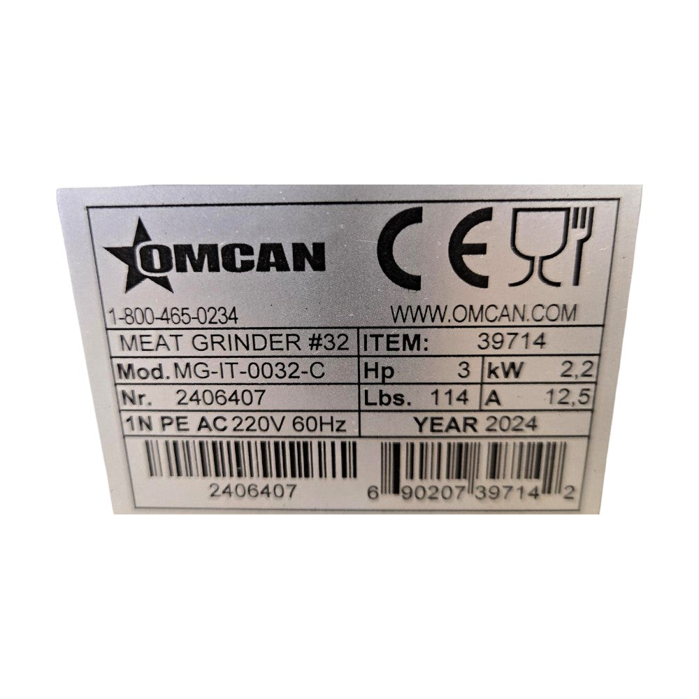 Omcan 39714 Meat Grinder