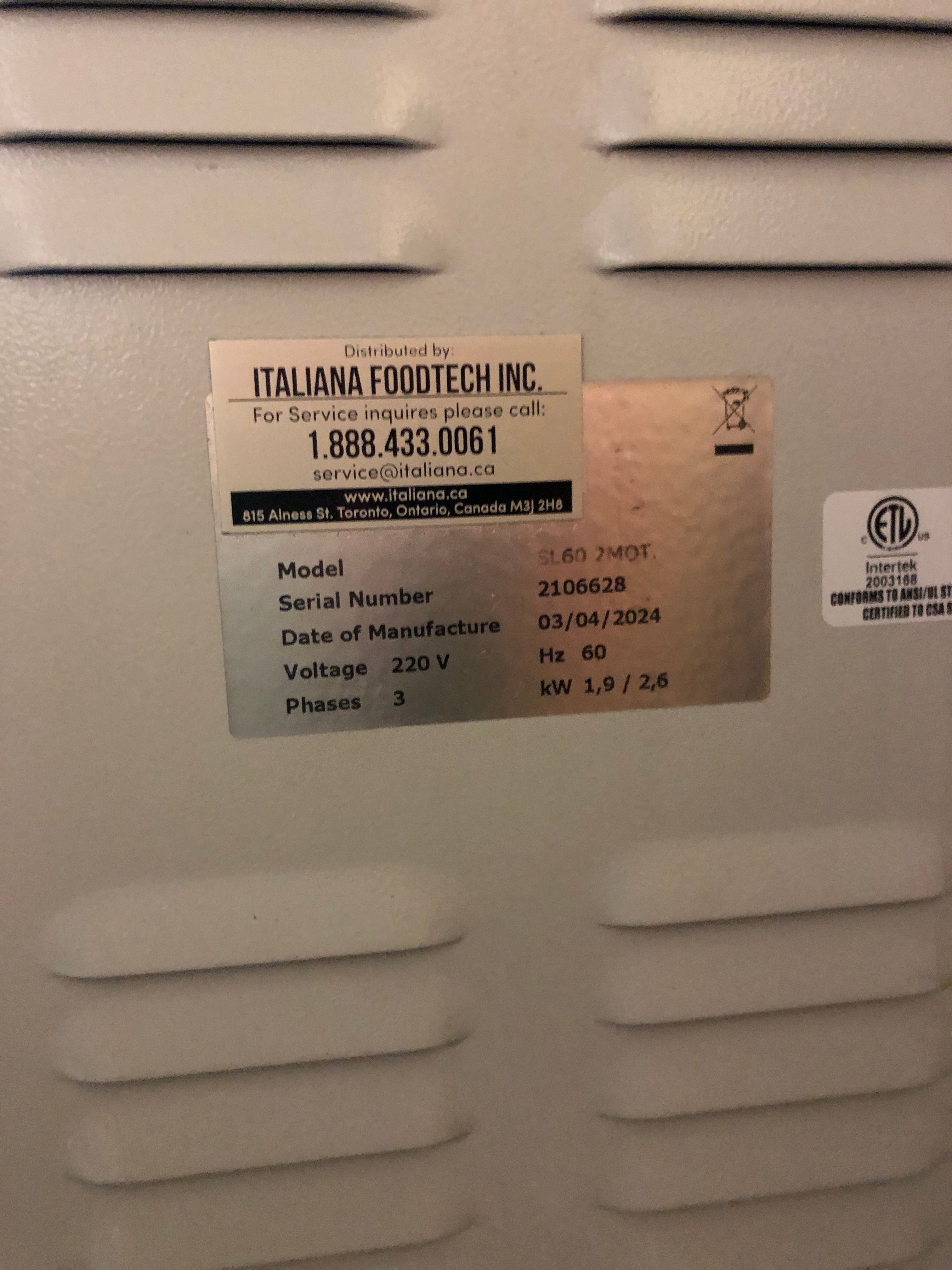 Italiana IGM60 Spiral Dough Mixer