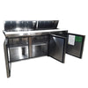 Atosa MSF8304GR Refrigerated Megatop Prep Table - 3 Solid Doors - 72 Inch
