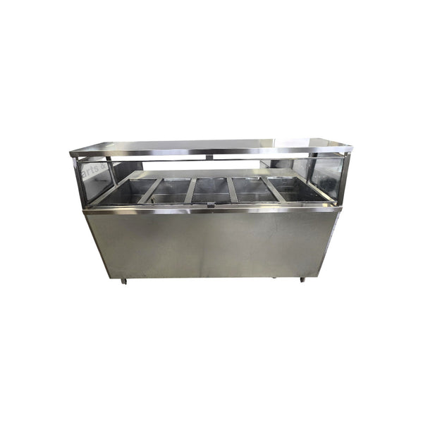 Emerald STM72PSE Electric Single Tank Steam Table - 5-Pan - 72 Inch