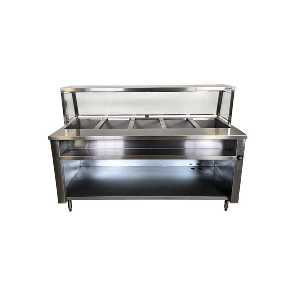 Emerald STM72PSE Electric Single Tank Steam Table - 5-Pan - 72 Inch