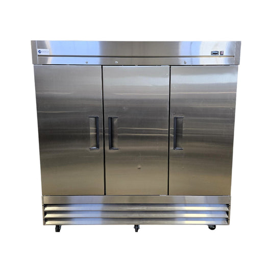 Ancaster ND-CFD-3FF-E-HC Upright Freezer - 3 Solid Door - 81 Inch