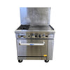 Atosa AGR-2B-24GR Propane Range - Two Open Burners - 24 Inch Griddle - 36 Inch