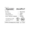 Dynamic TM-767A Blender